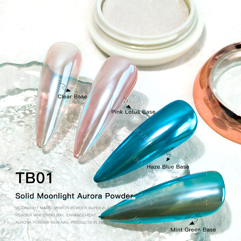 BOJUN TB01 | Moonlight White Aurora Pearl Mirror Effect Solid Pigment